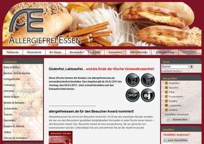 Nahrungsmittel für Allergiker