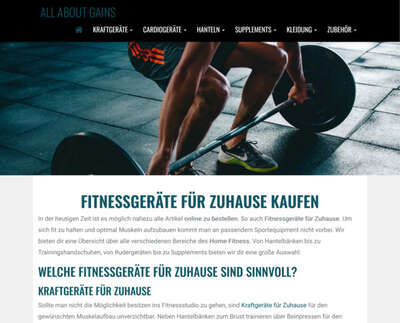 All About Gains - Fitnessgeräte für zuhause kaufen