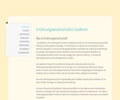 ernaehrung-studium.de - Ernährung studieren
