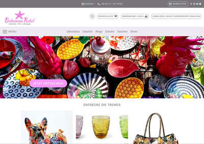 Bohemian-Rebel.de - Dekoration, Wohnaccessoires, Geschirr & Geschenke