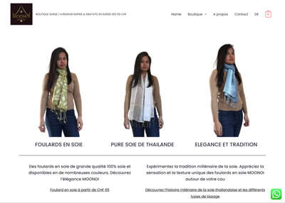 MOONOI Online-Shop - Produkte aus thailändischer Seide