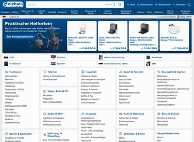 Geizhals.de - Millionen von Produkten aus zahlreichen Kategorien vergleichen