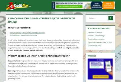 Kredit-Max - Kredit einfach online und schnell beantragen Kredit-Max - Kredit einfach online und schnell beantragen