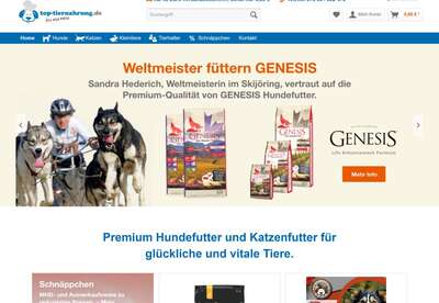 Top-Tiernahrung.de - alles was Ihr Vierbeiner braucht! Top-Tiernahrung.de - alles was Ihr Vierbeiner braucht!