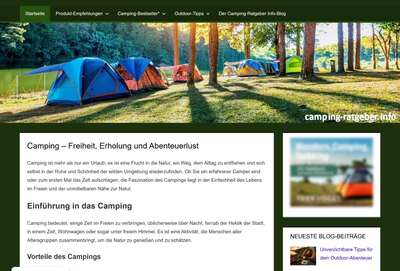 Camping-Ratgeber.info - Tipps für Einsteiger und Profis Camping-Ratgeber.info - Tipps für Einsteiger und Profis